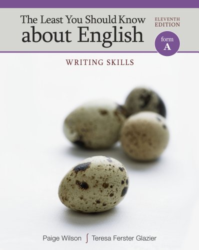 The Least You Should Know about English: Writing Skills, Form A
