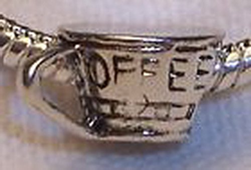 Beads Hut - Coffee Cup Mug Kitchen Drink Nickel Free Bead for Silver European Charm Bracelet