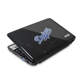 Laptop Notebook MSI U135 DX 1208US 10 Inch Laptop Black Dodgers Special Edition U135 DX 1208US