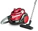 Bestron STU1801SP Staubsauger Turbine 1800 W ohne Beutel, rot mettalic