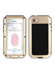 CE: Alienwork Armour Extreme Case for iPhone 5/5S suitable for fingerprint Bumper Cover champagne gold Metal gold AP532-04 - Alienwork