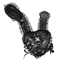 Evil Bunny Mini-Rucksack CROSS black