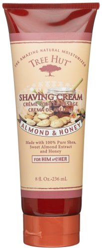 Tree Hut Shaving Cream for Him and Her, Almond & Honey, 8-Ounce Tubes (Pack of 3) by Honey