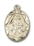 14kt Gold Guardian Angel Medal