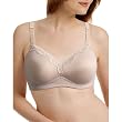 Gilligan & O&rsquo;Malley&reg; Lace Trim Soft Cup Nursing Bra - Mocha