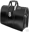 Black Mancini Leather Briefcase Lawyer/doctor Laptop