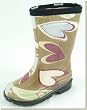 Kamik - Kid's Green Hearts Rain Boots