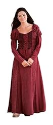 Satin/Velvet Lace-Up Puff Sleeves Corset   Waistline Peasant Dress 
