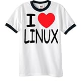 3. I love Linux Ringer T-Shirt