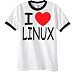 3. I love Linux Ringer T-Shirt