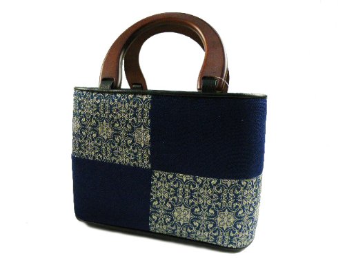 葡萄唐草文様　龍村美術織物生地使用 正絹 高級和装バッグ