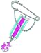Punky Fish Ladies Safety Pin Brooch