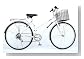 700C・カゴ付クロスバイク自転車(パールホワイト)D-266LD