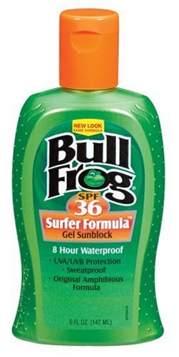 Bull Frog Sunblock Surfer Formula Body Gel, SPF 36, 5-Ounce Bottles (Pack of 2)