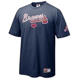 Nike Atlanta Braves Navy Blue Practice T-shirt
