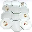 12 Octagon Mirrors Displays Jewelry Counter Showcase 2.5"