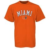Miami Hurricanes Orange Arch Logo T-shirt