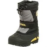 : Sorel Toddler Flurry Boot,Black/Hornet,6 M Toddler