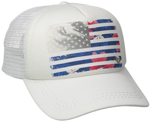 Roxy Junior's Truckin 4Th Of July Trucker Hat, Sea Salt, One Size