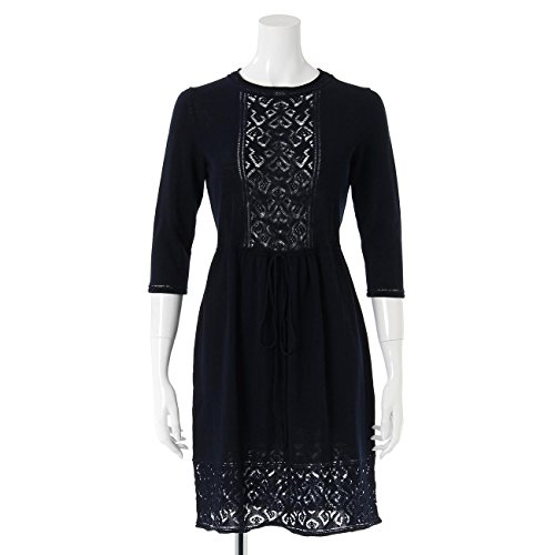 (マックスアンドコー)MAX&Co. 透かし編み7分袖ニットワンピース