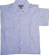 Poly/Rayon Tonal Jacquard Camp Shirt