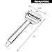 WinArrow 6.3inch Ergonomically Designed Ultra Sharp Stainless Steel Dual Julienne and Vegetable Peeler with Cleaning Brush / Dishwasher Safe