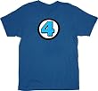 Fantastic Four Logo Light Navy T-Shirt Tee