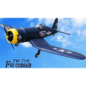 Jumbo 55 EPO Foam Cosair F4U R C Airplane Brushless, Li-po Battery 2.4G Radio System... from Airplane Systems