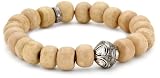 Jordan Alexander Tea-Dyed Bone with Mine-Cut Diamond Bead Bracelet