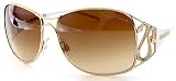Roberto Cavalli - New Roberto Cavalli Sunglasses Calipso 190S 190-S 772 White/Gold Frame Gradient Brown Shades Size: 58-14-120