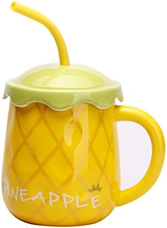 Fruit Mug, Protrend Home Pineapple Ceramic Mug, 16oz