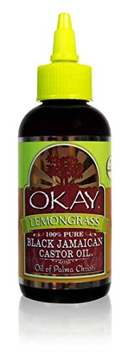 Okay Black Jamaican Castor Oil with Lemongrass, 4 Ounce