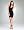 Back Cutout Shine Bodycon Dress - BLACK (P/S)
