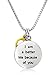 Regetta Jewelry Stainless Steel The Story of Friendship Double Pendant Necklace Set On a Stainless Steel Box Link Chain, 18