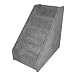 Wide Mini Pet Stairs 5-Step (Grey, 26 in. x 16 in. x 26 in. )
