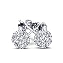 Beautiful 925 Sterling Silver Ball Stud Sterling Silver Stud Earrings. 6mm Each Size. 2.00 Carat Total Weight