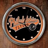 Philadelphia Flyers Chrome Wall Clock