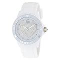 Ice Watch - LO.WE.U.S.10 - Ice Love - Montre Mixte - Quartz Analogique - Cadran Blanc - Bracelet Silicone Blanc - Moyen Mod�le