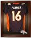 Denver Broncos Cabinet Style Jersey Display Case - Mahogany