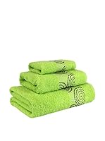 Flor De Algodón Juego De Toallas Hypnos (Verde)