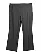 INC International Concepts Woman Black Flare-Leg Pant Side Zipper 16W