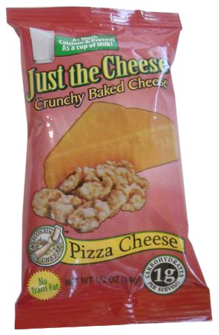 Just the Cheese Mini Round Snacks, Zesty Pizza, 0.5-Ounce Bags (Pack of 16)
