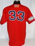 Jason Varitek Boston Red Sox Authentic 2004 World Series Jersey w/ Flag Patch - MLB Flags Banners