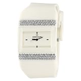Wize & Ope Unisex WO-UNI-6 Universe Digital Pink Dial Print Pink Strap Black Slide Watch