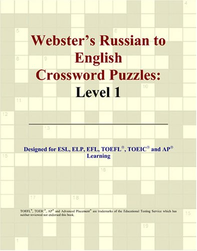 Buy Webster's Russian to English Crossword Puzzles: Level 1 online at Discounted New and Used prices. Delivered to your door with Off-The-Bookshelf.