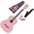 Daisy Rock Debutante Junior Miss Acoustic Bubble Gum Pink Guitar Starter Pack