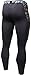TSLA Men's Athletic Compression Pants, Thermal Wintergear Running Tights, Sports Leggings, Zero Winter Pants Black, Large