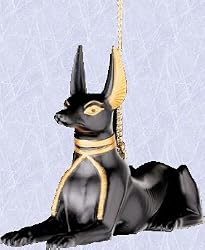 Egyptian Holiday Christmas Ornament anubis sculpture