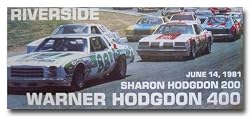 1981 Riverside Stock Car Racing Poster Print