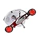 New for 2016! KastKing WhiteMax 5.1:1 Low Gear Ratio Baitcasting Reel with 9 + 1 shielded stainless ball bearings, 6 magnet brake system, affordable price. Amazing! (White & Red, Right Handed)